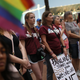 Survivors of both the Parkland, Fla., high school and Pulse-nightclub shootings rally in front of City Hall in Orlando, Fla., on June 11, 2018.